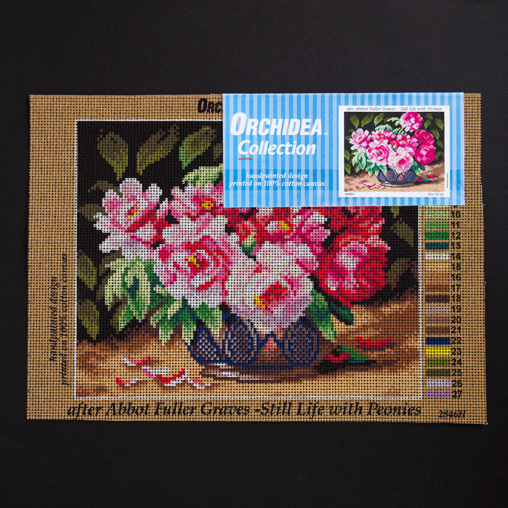 ORCHİDEA 24 x 30 cm Şakayıklar Baskılı Gbolen 2846H